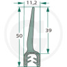Nakładka krawędziwa 2-4mm z płetwą 39m- 1m4059139279876
