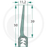 Nakładka krawędziwa 2-4mm z płetwą 39m- 5m4059139280261