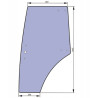 53369092 Szyba Zetor drzwi lewa, przyciemniana,