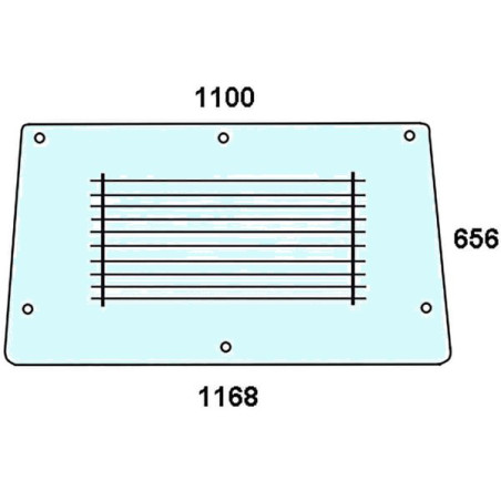 84368071 Szyba Case tylna, podgrzewana, Kramp 8719493007176