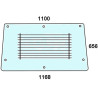 84368071 Szyba Case tylna, podgrzewana, Kramp 8719493007176
