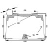 44911501 Szyba Case przednia, regulowana, Kramp 3660980059206