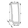 Case 44911515 Szyba boczna lewa Ergis 2200-44911515G
