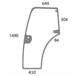 87301768 Szyba Case IH drzwi Kramp 8719607177450