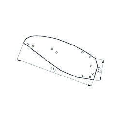 063293 Odkładnia lewa korpus 3 Molbro Mølbro 5700030879687