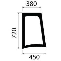 Case 44911555 Szyba boczna lewa2200-44911555G