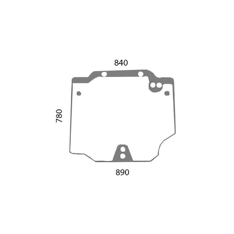 44911795 Szyba Deutz Fahr tylna górna Kramp 3660980062794