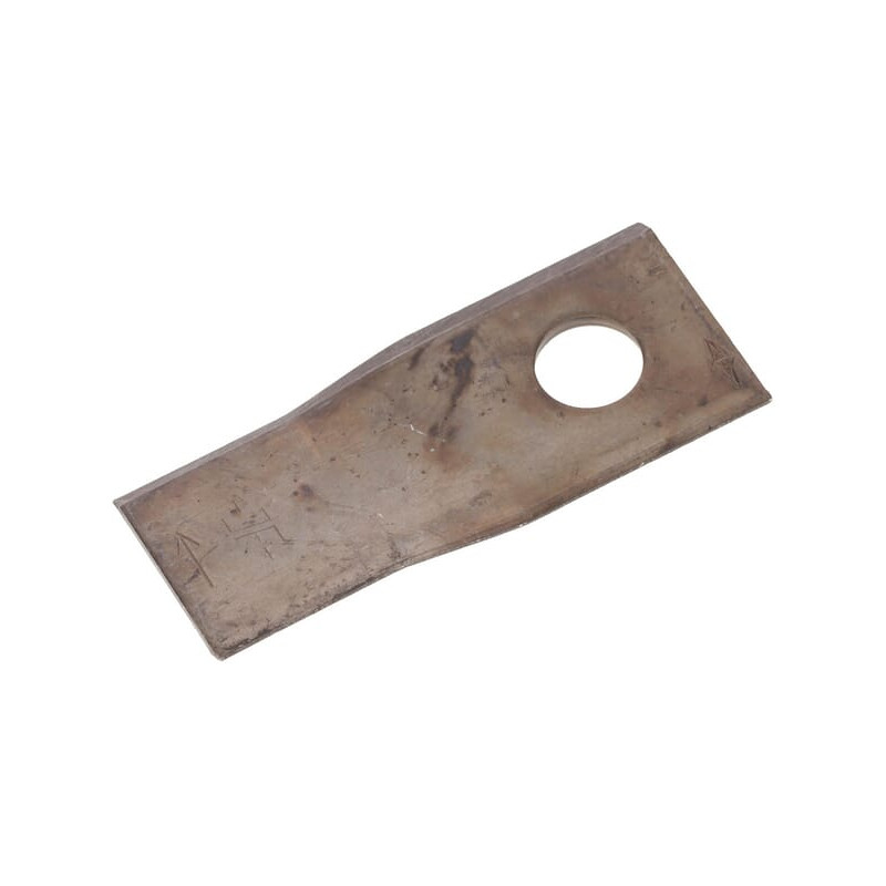 Nóż kosiarki rotacyjnej prawy 110x48x4 mm otwór Ø 19 mm