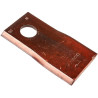 Nożyk kosiarki rotacyjnej prawy 100x47x4 mm otwór Ø 18.50 mm okrągły pasuje do Lely