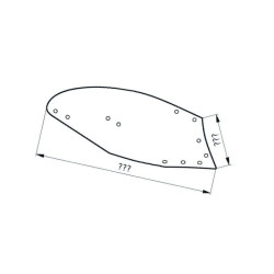 073291 Odkładnia lewa Molbro Mølbro 5700030880539
