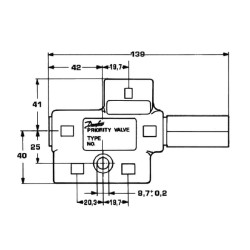 Zawór priorytetowy OLS 40 Danfoss 152B0231