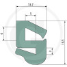 Uszczelka szyby 13,7x19,5/6/3 - 50m4059139280070