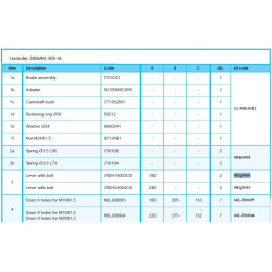 ADR 9RQ0010 Dźwignia hamulcowa 240mm