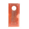 Nożyk 100x47x4 otwór 18.5mm lewy okrągły pasuje do Lely