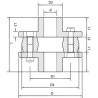 Element gumowy sprzęgła SF20 55SH Unbranded 8025994057313