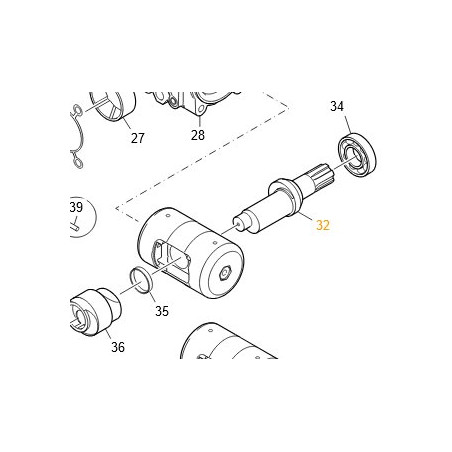 Exzenterwelle gekuerzt