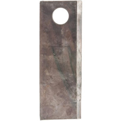 Nożyk kosiarki rotacyjnej lewy 141x50x4 mm otwór Ø 19 mm okrągły pasuje do Vicon