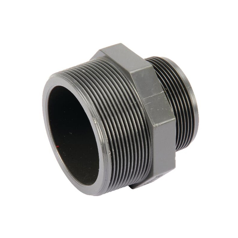 Nypel redukcyjny gwint zew./ gwint zew. 2-1/2" x 2" Rau