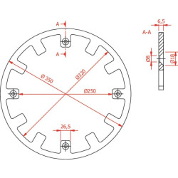 Vicon VNB1517586 Pierścień koła Ø 350 mm