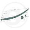 Ząb ładowacza zamykający 680mm M22x1,5 AGTECH