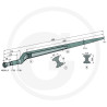 Ząb ładowacza ugięty 880mm 22x1,5 AGTECH