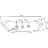 Vaderstad 444897KR Redliczka 510x120x12 mm Kramp