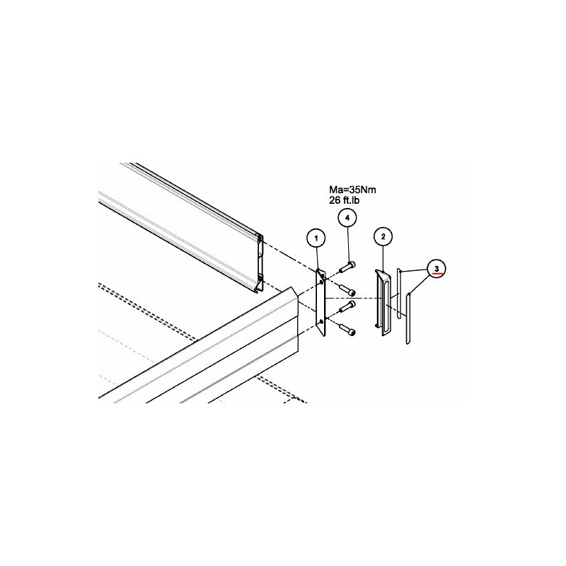 Vicon VNB4053474 Odblas naklejka