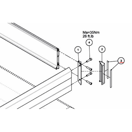 Vicon VNB4053474 Odblas naklejka