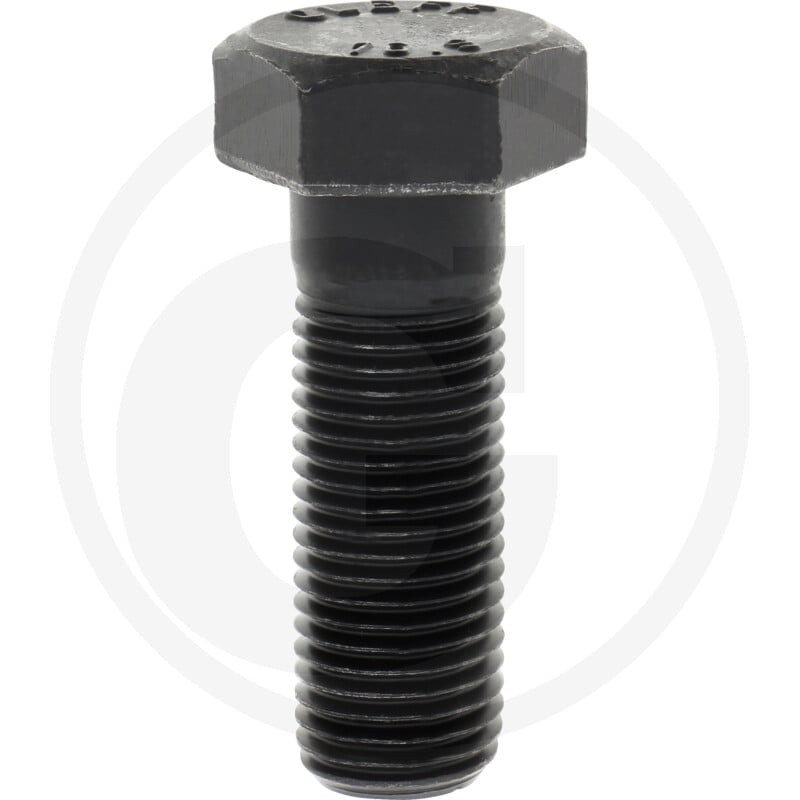 Śruba M27x80 kl.10.9, SW41 pół gwint czarny M27x3x80