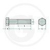 Śruba M24x180 kl.10.9, SW36 pół gwint czarny M24x3x180