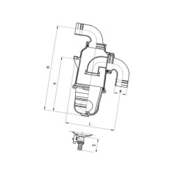 Syfon, zagięty 50 mm 0050024C MZ 8716106713790