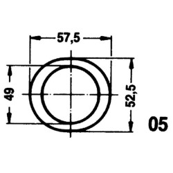 Walterscheid 1368631 Osłona wałka WOM 1000mm, d42/47x3 D49/55 B-135mm