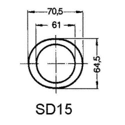 Walterscheid 1368632 Osłona wałka WOM 1000mm, d51/58x4 D61/68 B-158mm