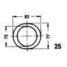 Walterscheid 1368509 Osłona wałka WOM 1000mm d63/71x4 D80/73 B-160mm 7 karbów