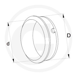 Walterscheid 1355155 Pierścień ślizgowy pośrednie SC25, D-63/68 mm