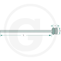 Walterscheid 1116705 Osłona wałka WOM połowa zewn. 1000mm D102 B-207 8 karbów