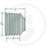 Walterscheid 1175001 Kołpak ochronny B-142/182 L-125 , SD05/15 W22800,2380