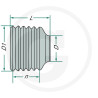 Walterscheid 1160012 Lej ochronny SC25 3RP, D-86 mm, L-77 mm, seria WW80