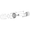 Walterscheid 1136367 Osłona wałka WOM Flexo 1 x szerokokąt, 1000 mm d63/71x4 D79/92