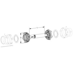 Walterscheid 1136362 Osłona wałka WOM Flexo 2 x szerokokąt, 1000mm d63/71x4 D79/92