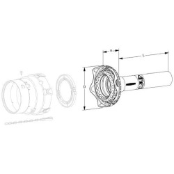 Walterscheid 1113062 Osłona wałka WOM połowa zewnętrzna szeroko. 1500mm d63/71x4 D115