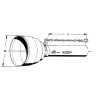 Osłona wału WOM połowa zew. szerokokątna SC25, L1000 mm Walterscheid