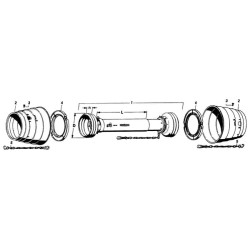 Rura ochronna Walterscheid, 2 x szerokokąt L-1000 mm