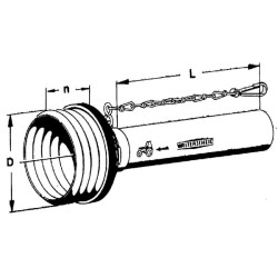 Osłona wału WOM połowa zew. standard, L2000 mm Walterscheid
