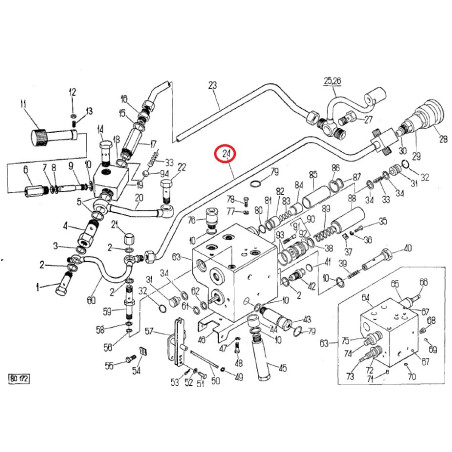 Przewód cylindra pomocniczego,
