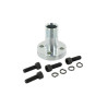 Kołnierz przyłączeniowy 30mm 1/2"BSP, M6x20-4szt Oleo Tecnica