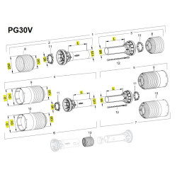 Walterscheid 1120308 Lej ochronny PG30 SW, D-232 mm, L-402 mm