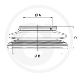Osłona przegubu kulowego 44mm/24mm H-30004059139442348