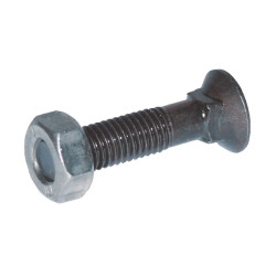 Śruba płużna M10x33 mm kl.12.9 z nakrętką