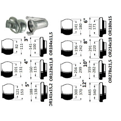 Kolano 90 stopni  KKM/KKV 6"